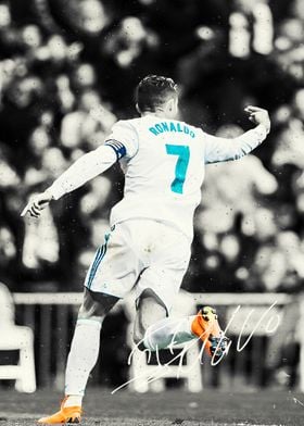 Cristiano Ronaldo Soccer Action