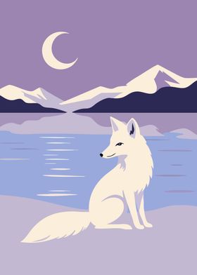 Moonlit Fox Serenity