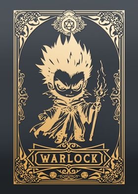 Warlock Chibi Tarot card