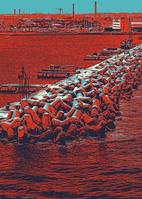 Harbor Breakwater Porto di Bari