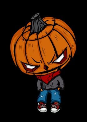 Pumpkin Head Character