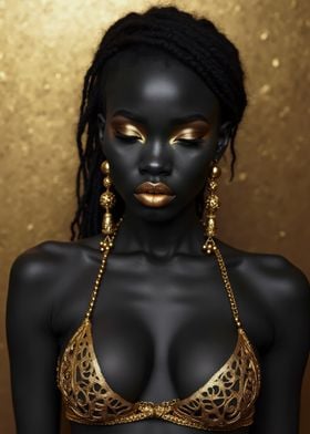 Golden Beauty Portrait