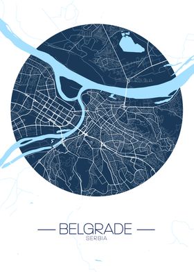 Belgrade City Map