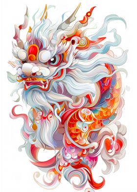 Colorful Dragon Illustration