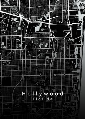 Hollywood Florida Map