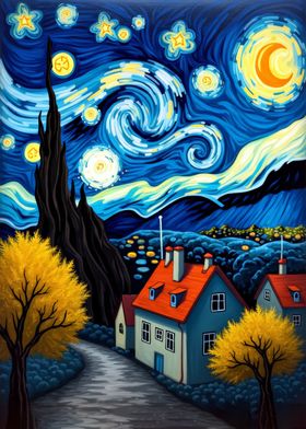 Starry Night Village