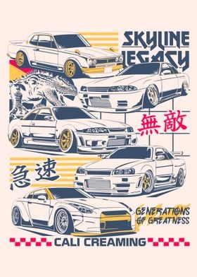 Skyline Legacy Car Print