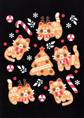 Gingerbread Cat Christmas