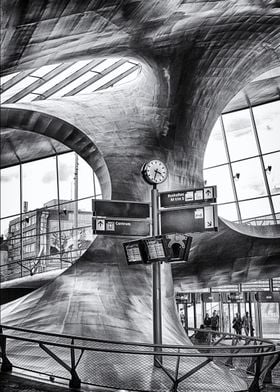 Modern Arnhem's Train Station Interior