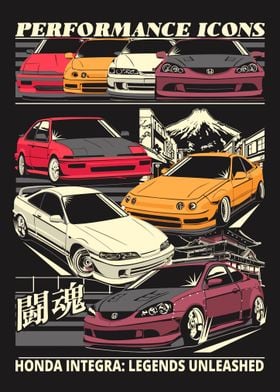 Honda Integra Performance Icons