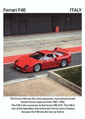 Ferrari F40 Supercar