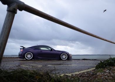 Toyota GT86 at the sea