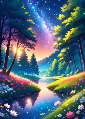 Magical Forest Night