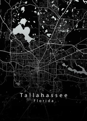 Tallahassee Florida City Map