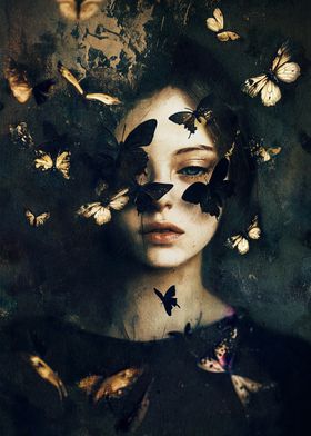 Woman Butterflies