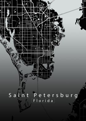 St. Petersburg Florida Map