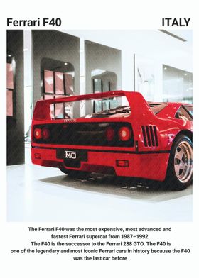 Ferrari F40 Supercar