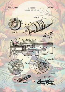 1951 Duck Call Patent Art