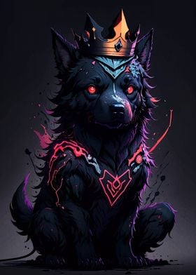 King Wolf Digital Art