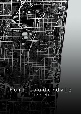 Fort Lauderdale Florida City Map