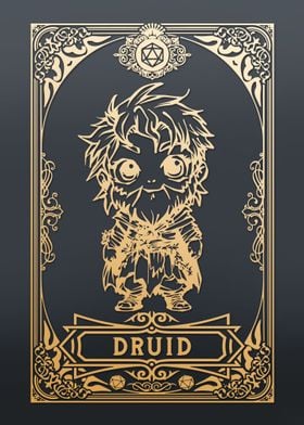 Druid Chibi Tarot card