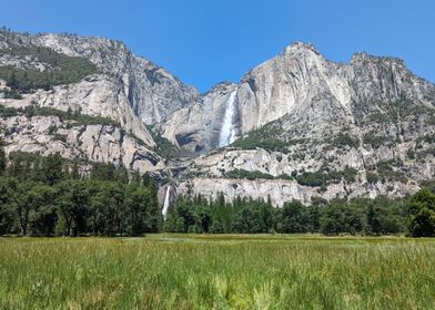 Yosemite Waterfall Landscape