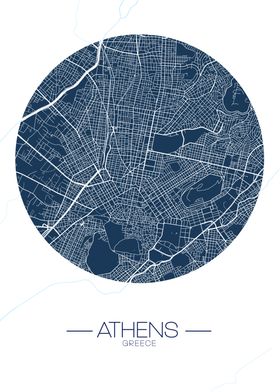 Athens City Map