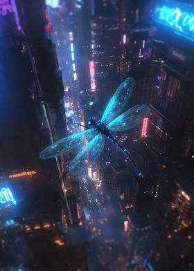 Cyberpunk Dragonfly