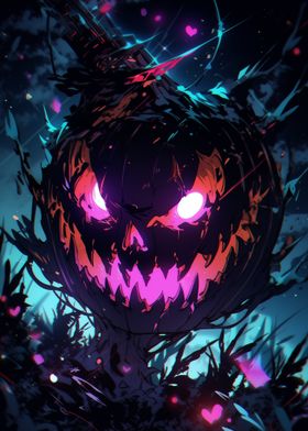 Glowing Pumpkin Monster