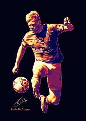 Kevin De Bruyne Soccer Art