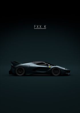 Black 2015 Ferrari FXX K - Green Tint