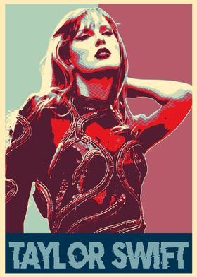 Taylor Swift Pop Art Poster