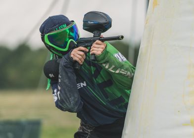 Paintball Player Action