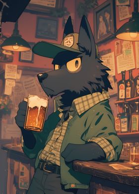 Wolf in a Bar