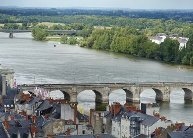 Stone Bridge Over River