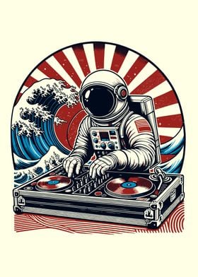 Astronaut DJ Japanese style