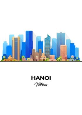 Hanoi Skyline Illustration