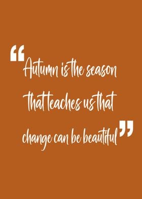 Autumn Change Quote