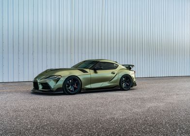 Green Toyota Supra