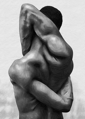 Black and White Figure