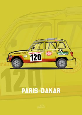 Renault 4 Paris-Dakar Rally Car