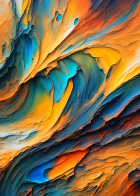 Abstract Swirling Colors