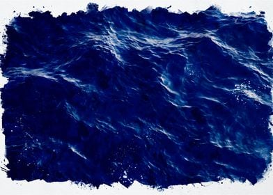 Deep Blue Ocean Waves