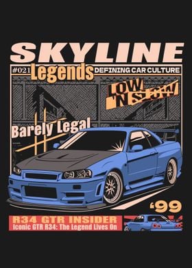 Skyline R34 GTR Graphic