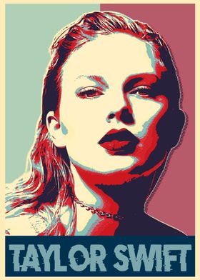 Taylor Swift Pop Art Poster