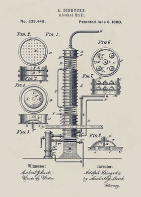 Alcohol Still Patent