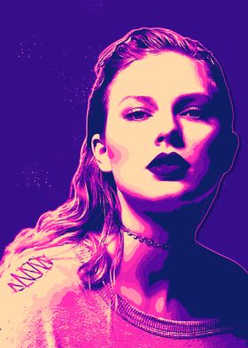 Taylor Swift Pop Art Portrait