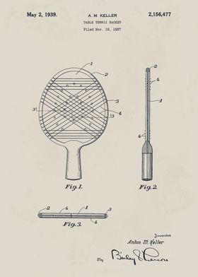 Table Tennis Racket Patent