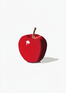 Red Apple Illustration