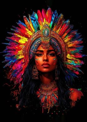 Native American Woman Portrait